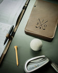 Leather Golf Scorecard Holder & Yard Book