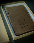 Leather Golf Scorecard Holder & Yard Book
