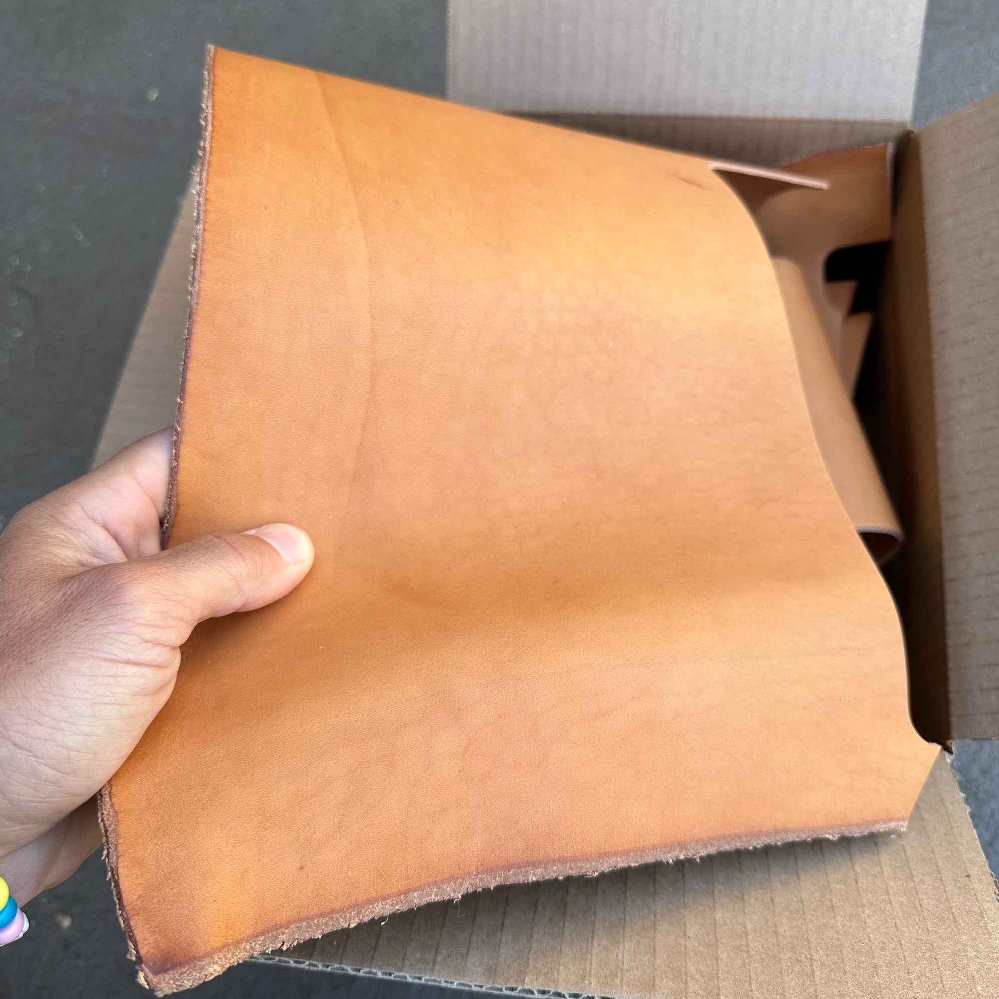 2.5 Lbs of Full Grain Leather Scraps