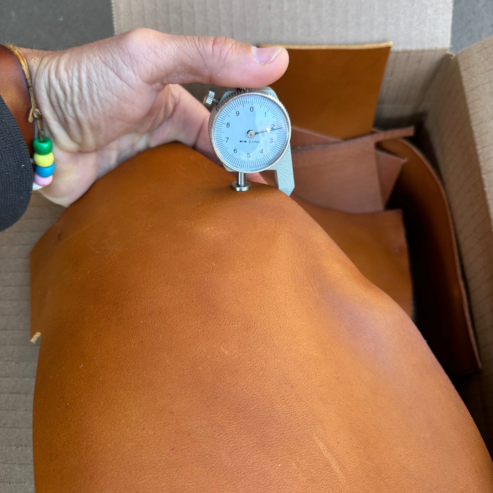 2.5 Lbs of Full Grain Leather Scraps