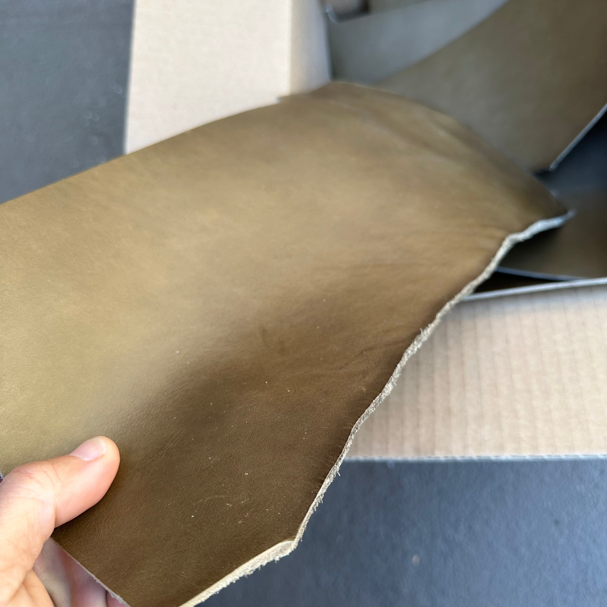 2.5 Lbs of Full Grain Leather Scraps