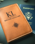Personalized Leather Passport Holder