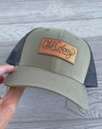 Custom Hats with Leather Patch