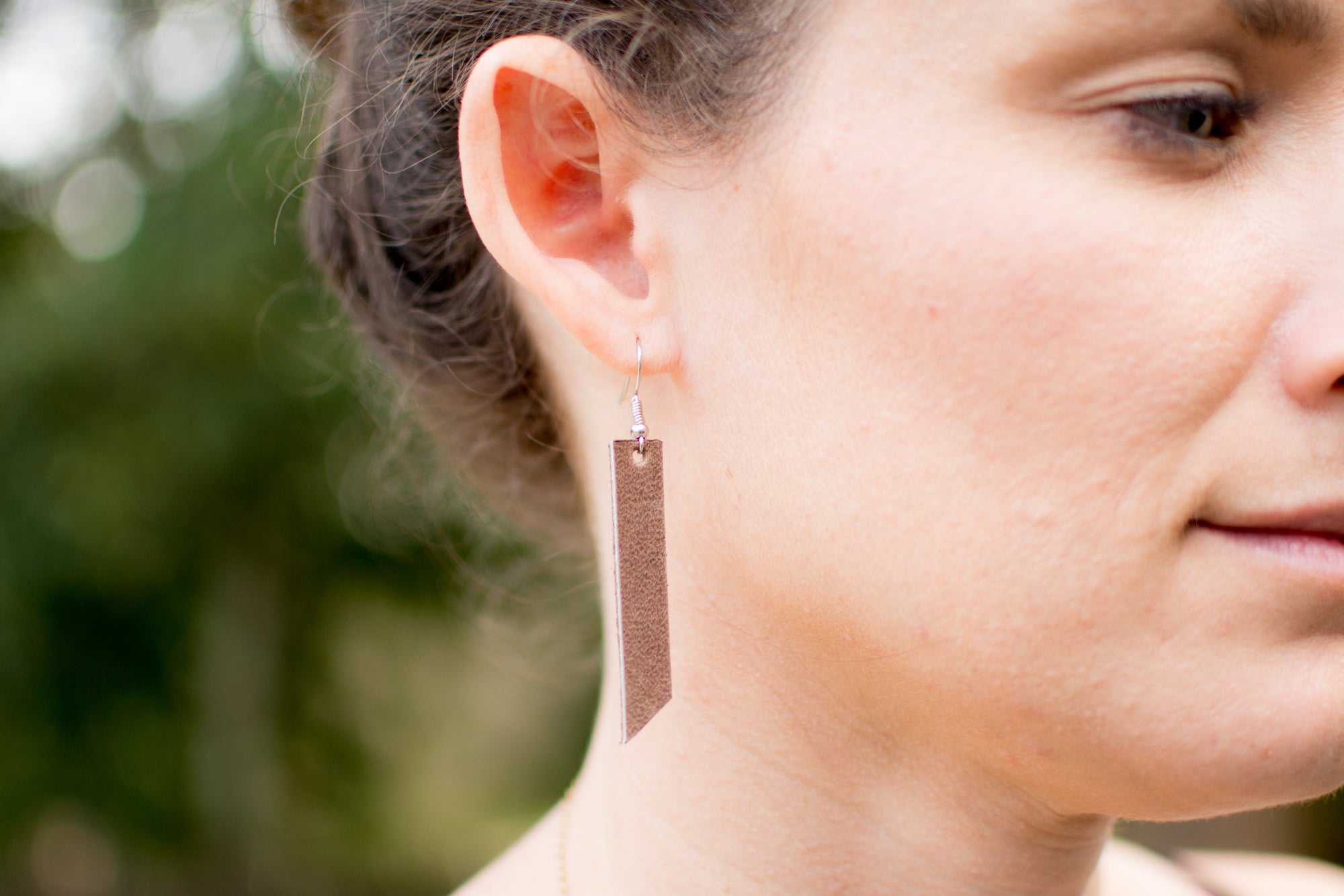 Leather Earrings - Handmade
