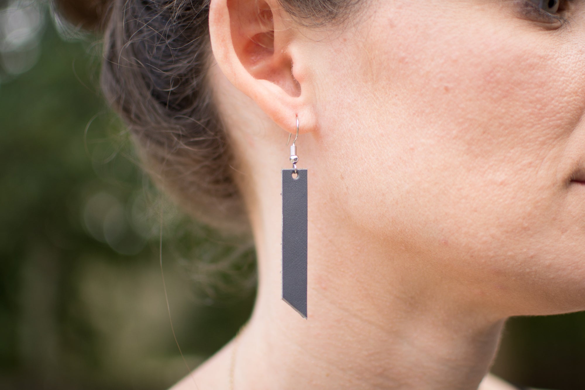 Leather Earrings - Handmade