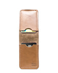 Saddle Tan Mens leather bifold wallet minimalist slim wallet