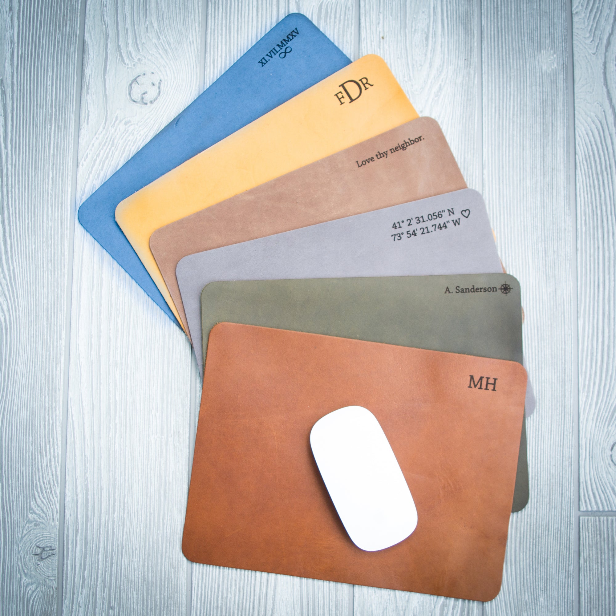 Personalized Leather Mousepad