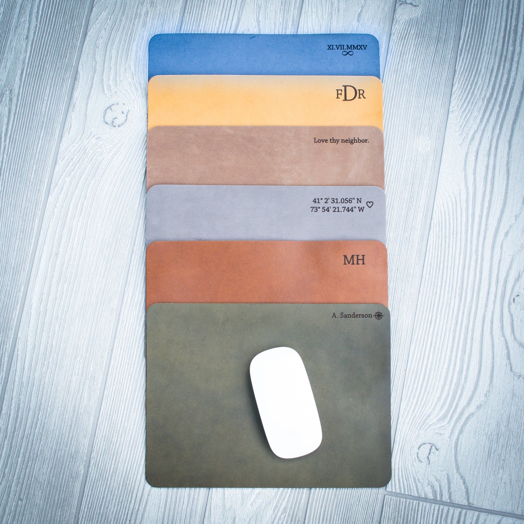 Personalized Leather Mousepad