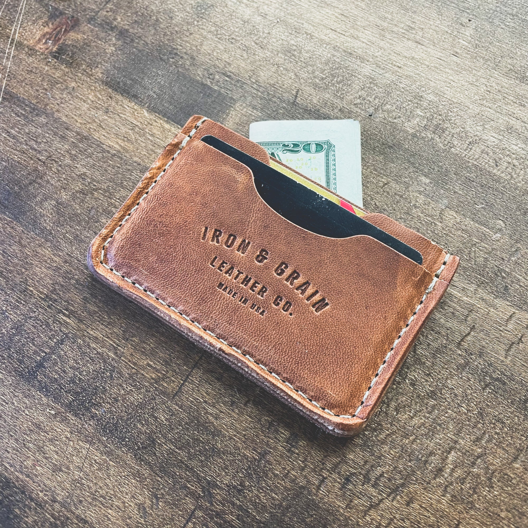 The Kennedy - Mens Leather Wallet (one off)