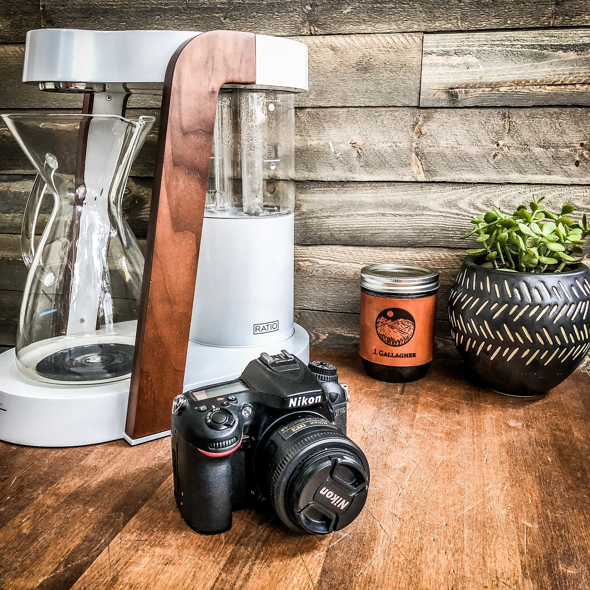 Personalized Leather Mug