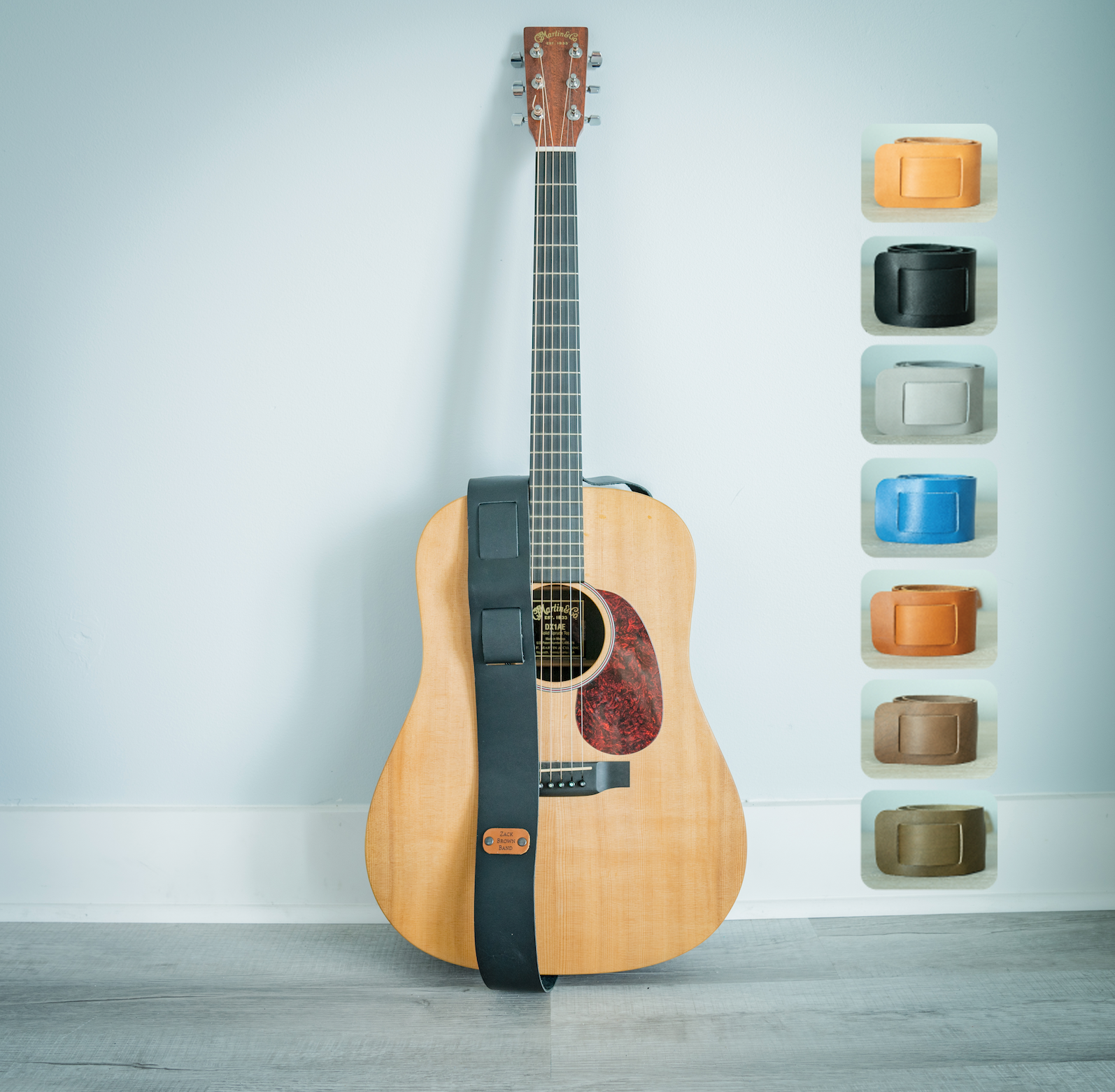 Handmade Leather Guitar Strap