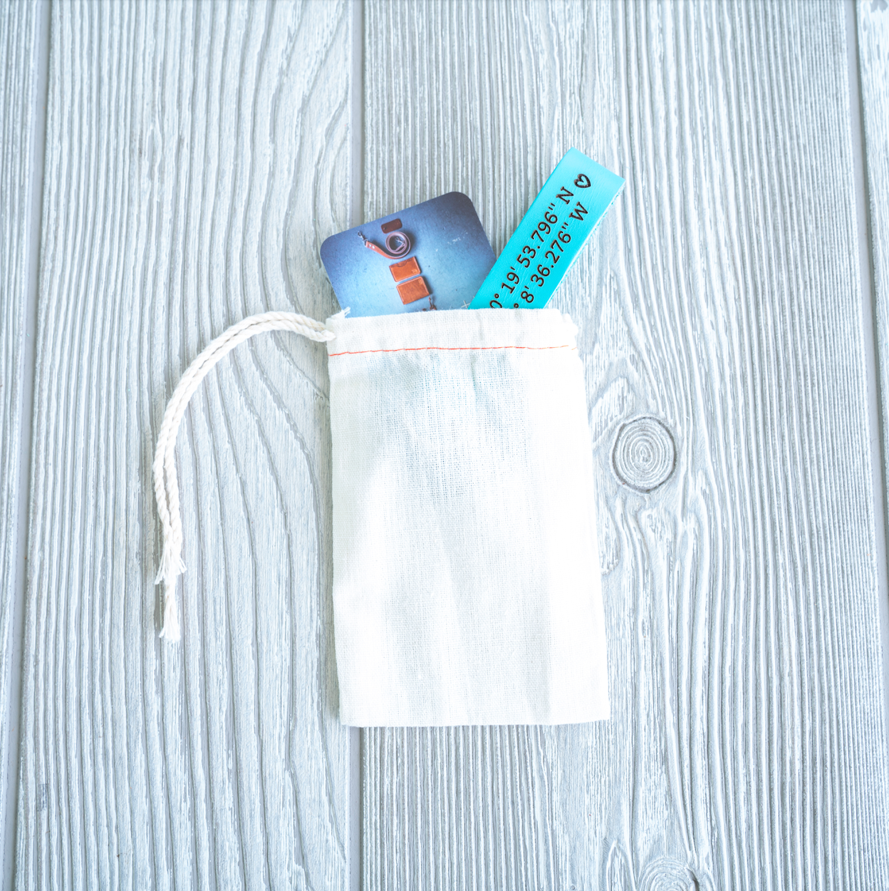 Personalized Leather Keychain - Pastel Edition