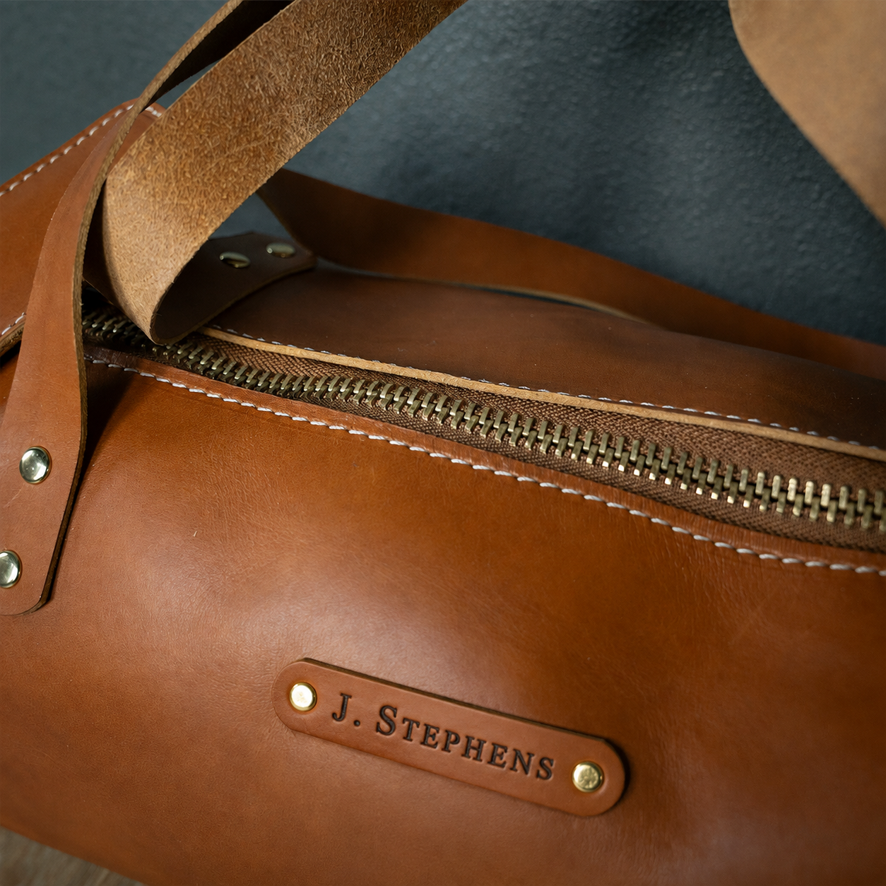 Italian Leather Duffel - Medium 22-Liter
