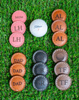 Leather Golf Ball Markers - SET OF 2