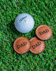 Leather Golf Ball Markers - SET OF 2