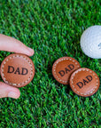 Leather Golf Ball Markers - SET OF 2