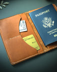 Personalized Leather Passport Holder