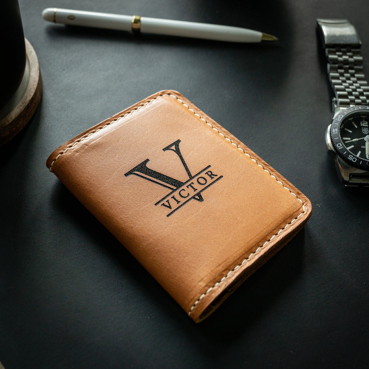 Custom Leather Bifold Wallet
