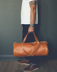 Italian Leather Duffel - Medium 22-Liter