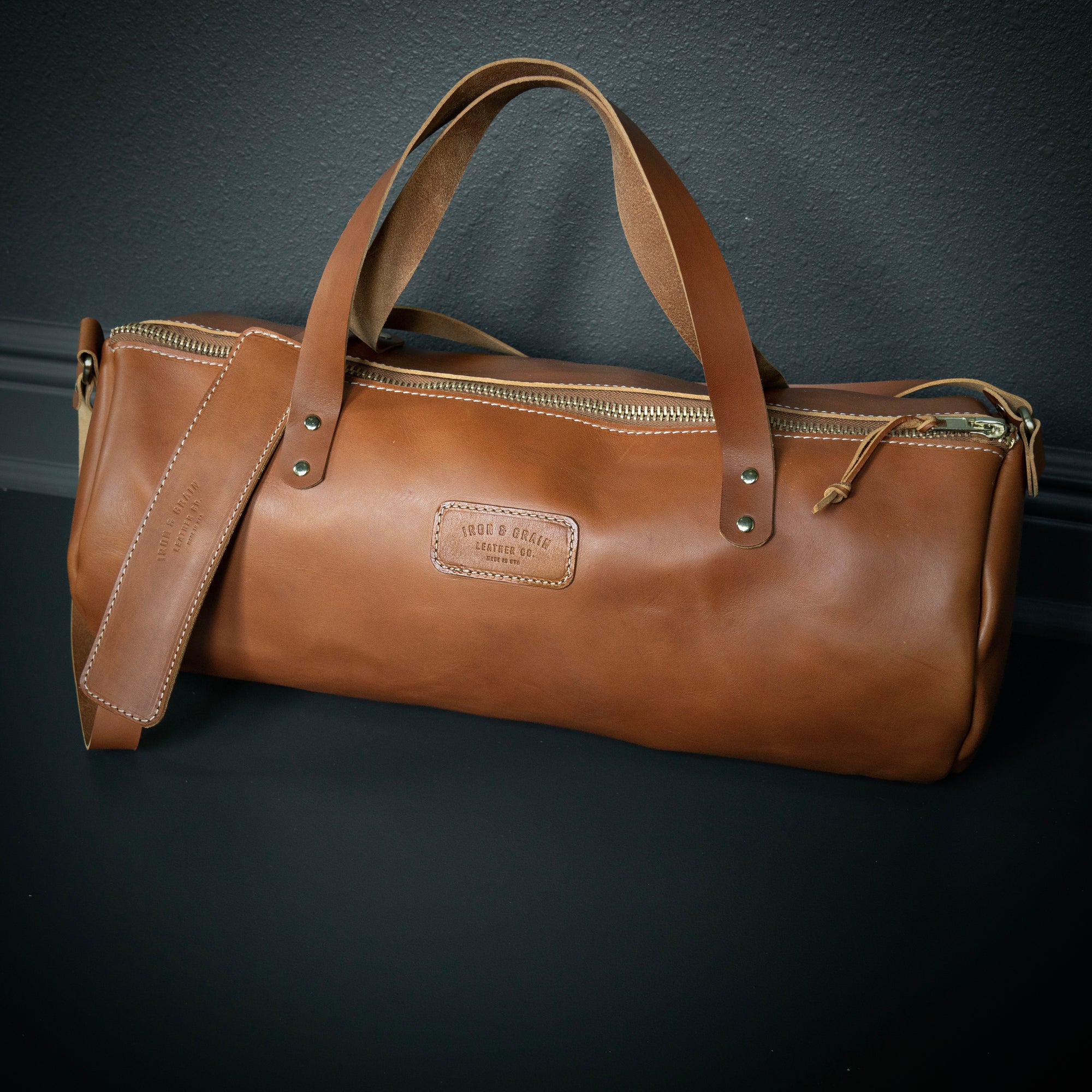 Italian Leather Duffel - Medium 22-Liter