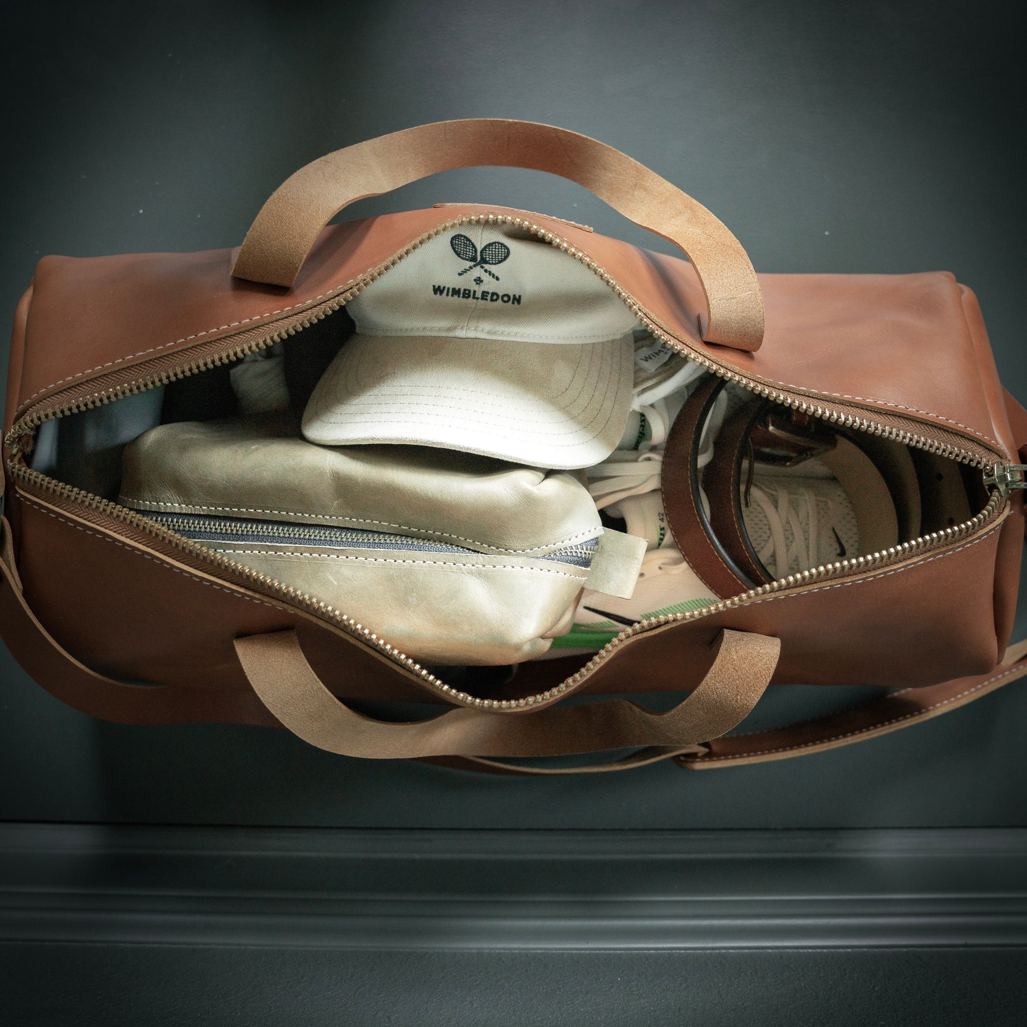 Italian Leather Duffel - Medium 22-Liter