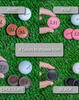 Leather Golf Ball Markers - SET OF 2