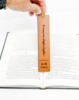 Personalized Leather Bookmark - Wide Option