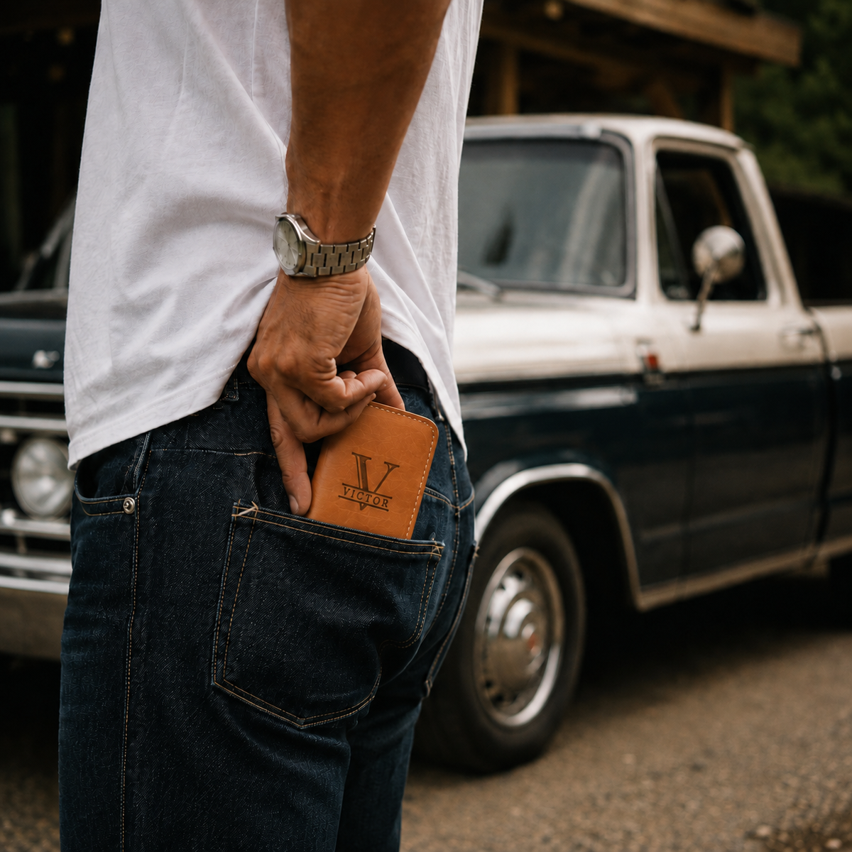 Custom Leather Bifold Wallet