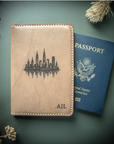 Personalized Leather Passport Holder