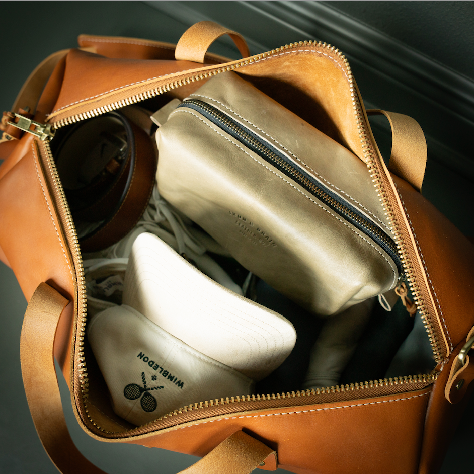 Italian Leather Duffel - Medium 22-Liter
