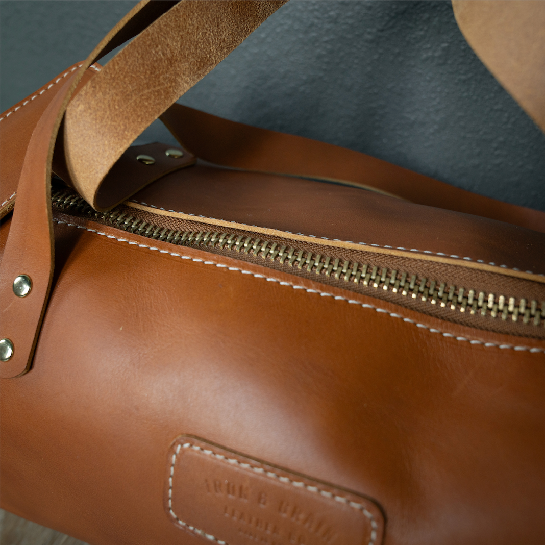 Italian Leather Duffel - Medium 22-Liter