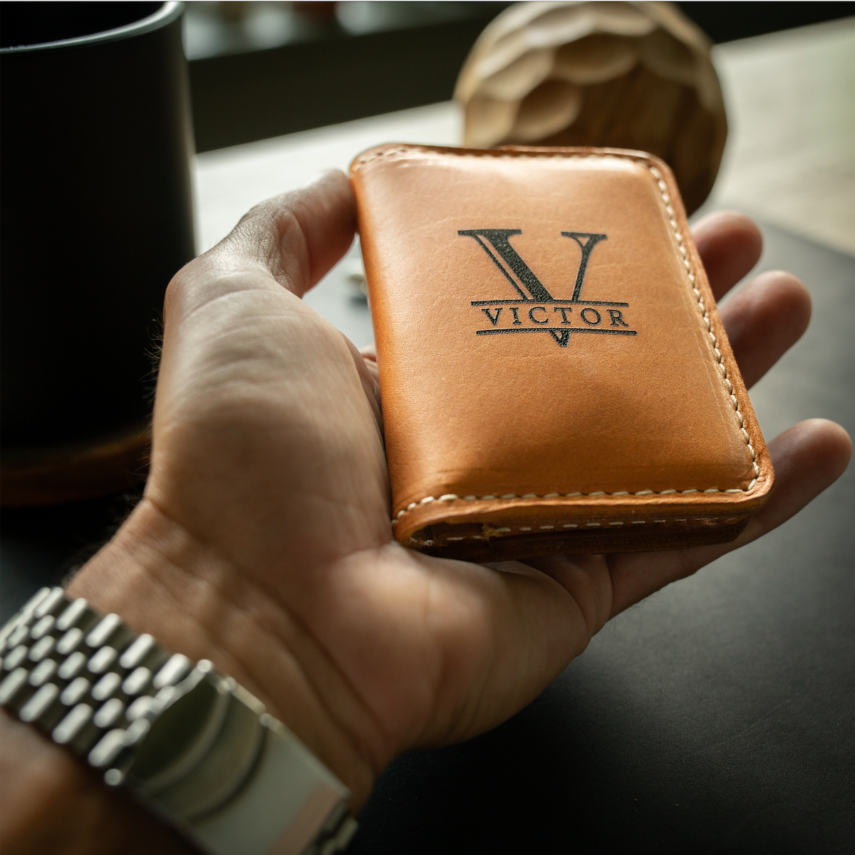 Custom Leather Bifold Wallet