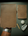 Leather Golf Scorecard Holder & Yard Book