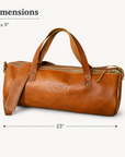 Italian Leather Duffel - Medium 22-Liter