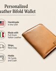 Custom Leather Bifold Wallet