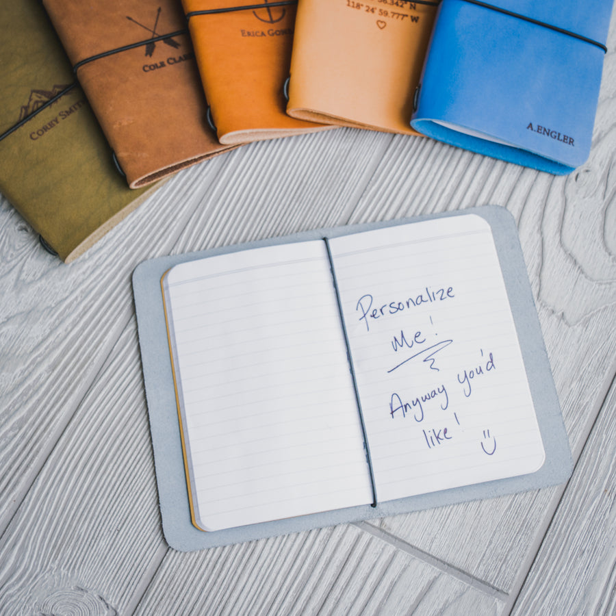 Personalized Leather Journal - Small
