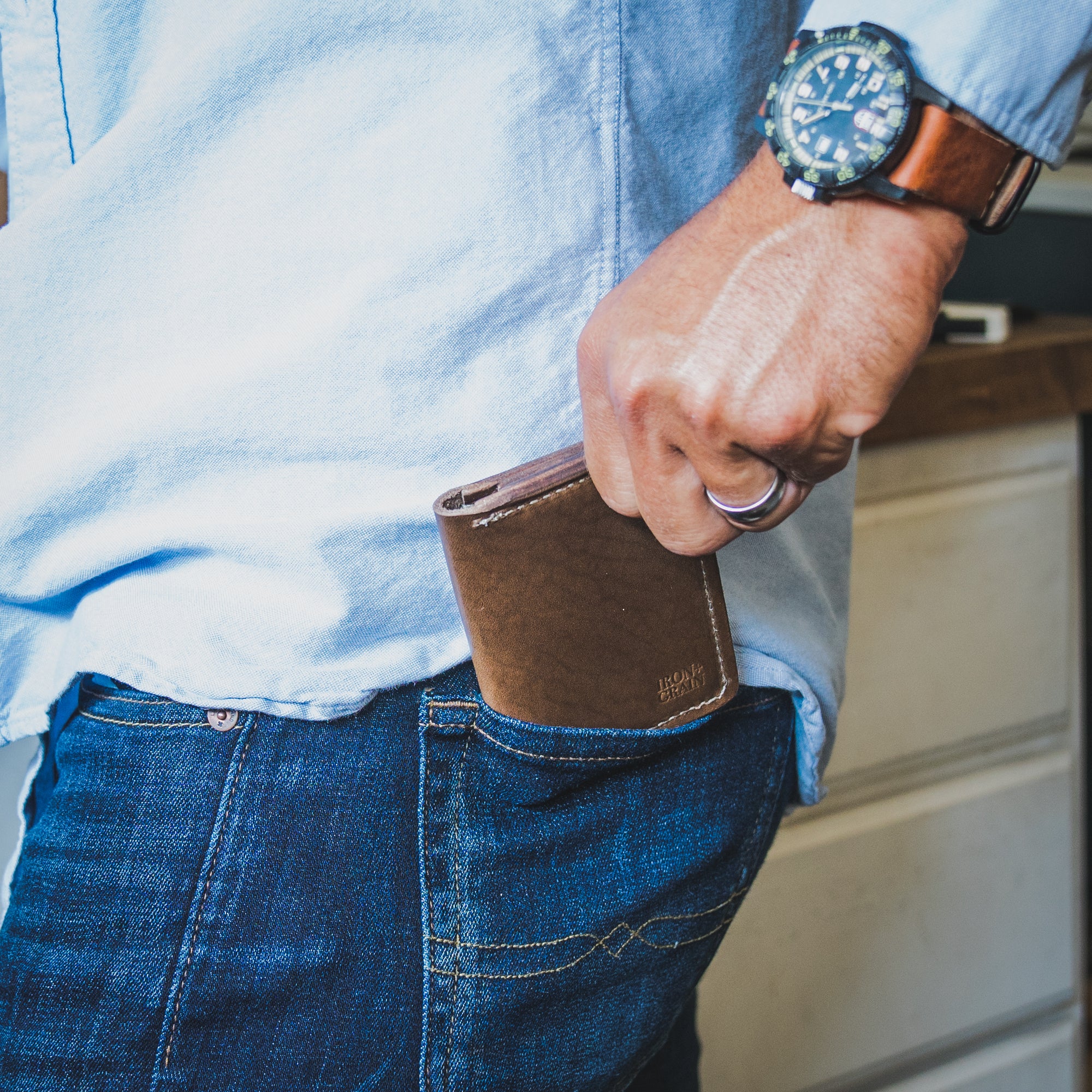 The Reagan - Leather Bifold Wallet