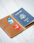 Personalized Leather Passport Wallet - Passport Holder