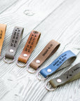 Personalized Leather Keychain