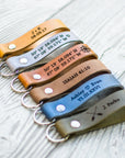 Personalized Leather Keychain