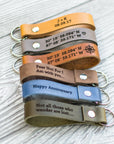 Personalized Leather Keychain