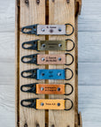 Personalized Leather Carabiner Keychain