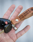 Personalized Leather Keychain