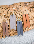 Leather Earrings - Handmade