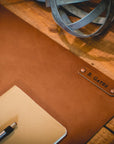 Personalized Leather Desk Mat