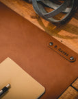 Personalized Leather Desk Mat