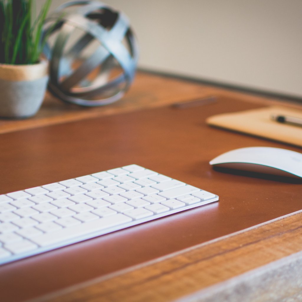 Personalized Leather Desk Mat