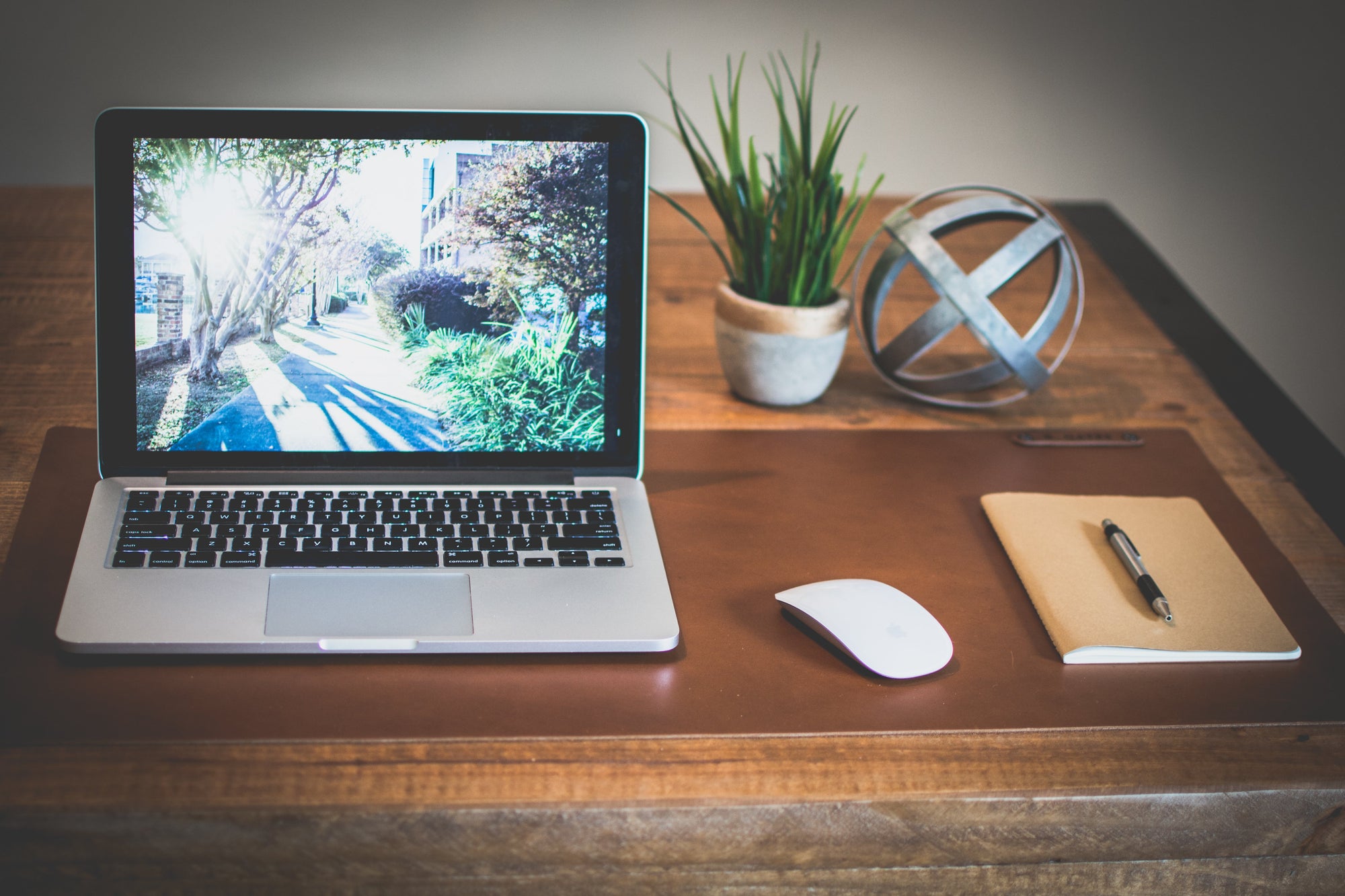 Personalized Leather Desk Mat