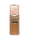 Saddle Tan Mens leather bifold wallet minimalist slim wallet