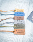 Personalized Leather Luggage Tags